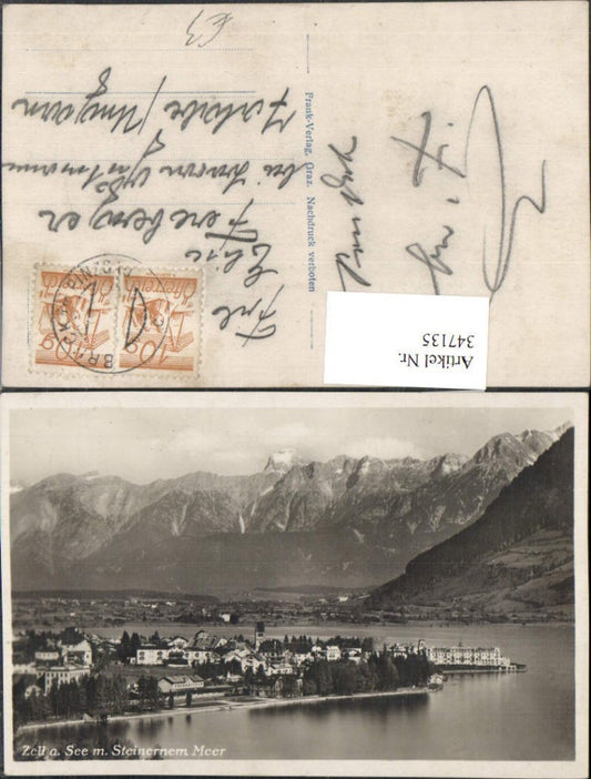 347135,Zell am See Totale m. Steinernem Meer Bergkulisse