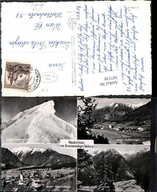 347138,Neukirchen am Großvenediger Totale Bergkulisse Mehrbildkarte