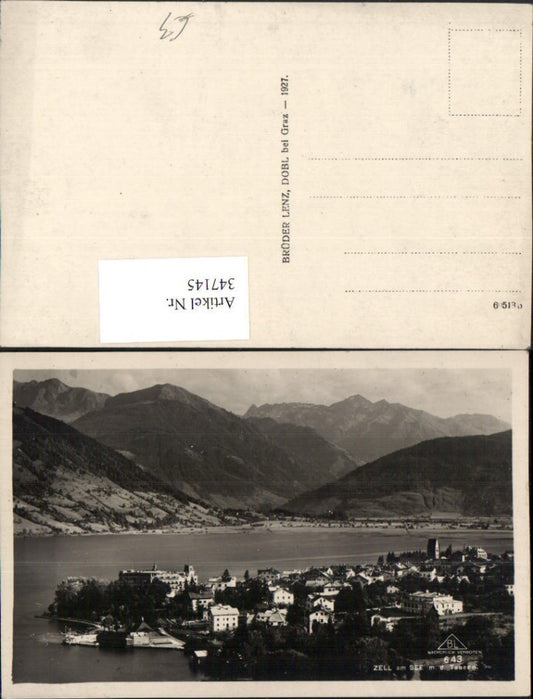 347145,Zell am See Totale m. Tauern Bergkulisse