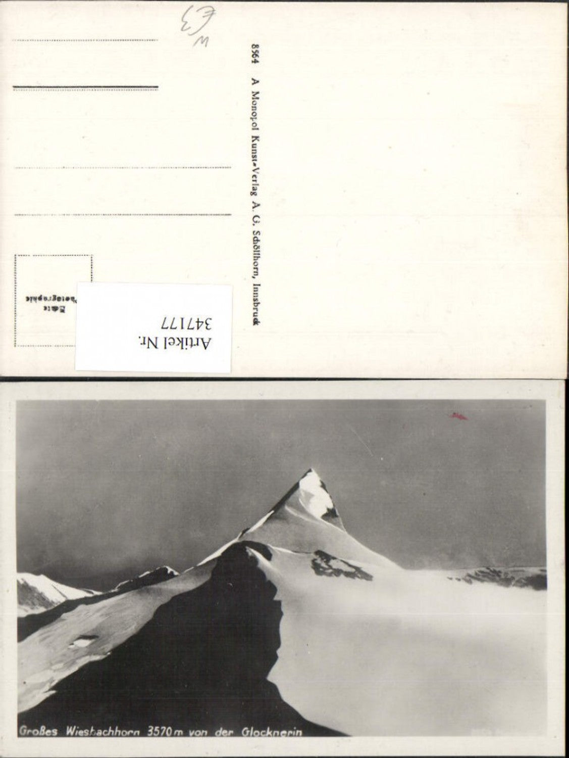 347177,Großes Wiesbachhorn von d. Glocknerin b. Kaprun Berggipfel