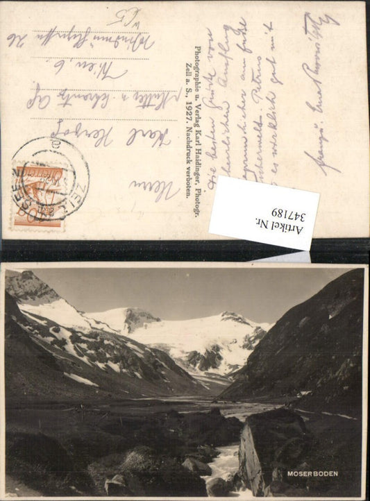 347189,Mooserboden b. Kaprun Bergkulisse