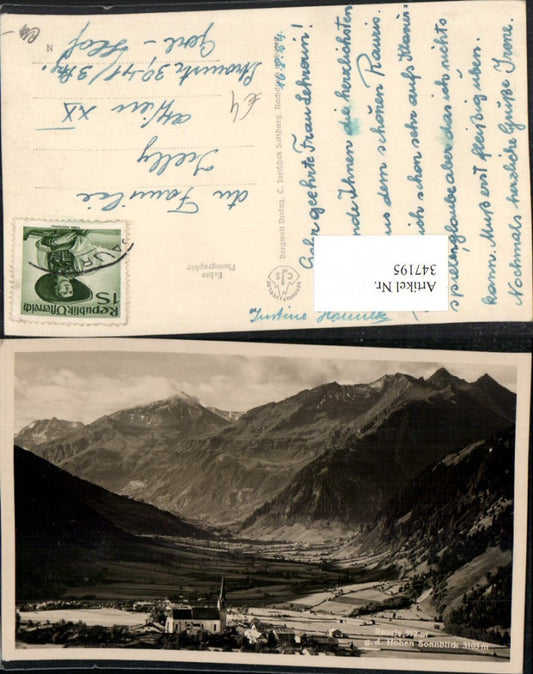 347195,Rauris Totale geg. Hohen Sonnblick Bergkulisse