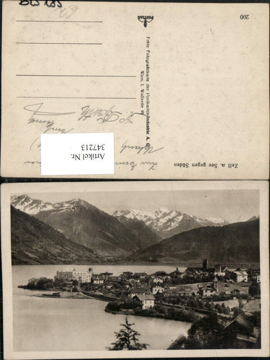 347213,Zell am See Totale geg. Süden Bergkulisse