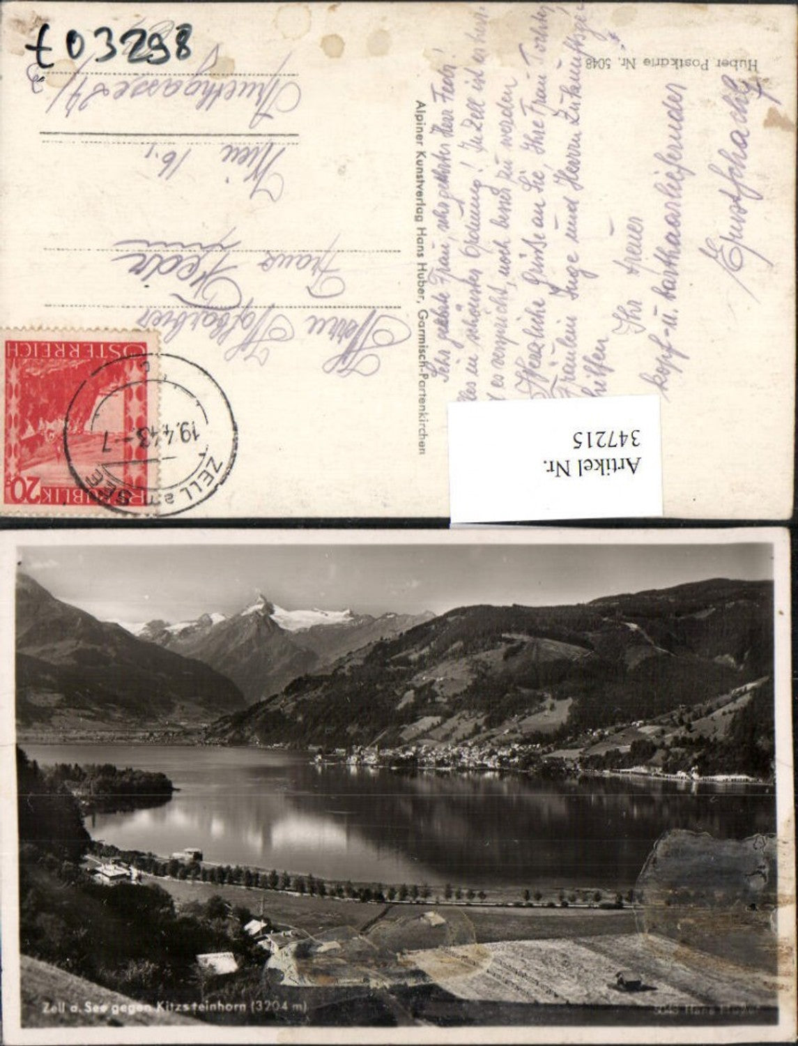 347215,Zell am See Totale geg. Kitzsteinhorn Bergkulisse