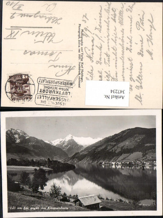 347234,Zell am See Teilansicht geg. Kitzsteinhorn Bergkulisse