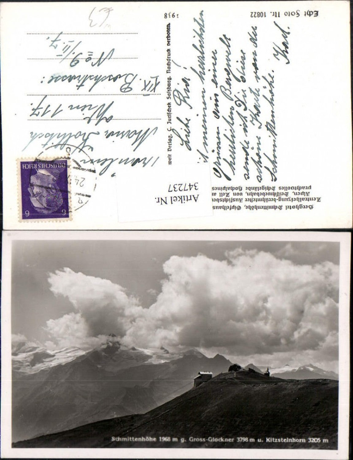 347237,Schmittenhöhe b. Zell am See Bergstation geg. Großglockner Bergkulisse