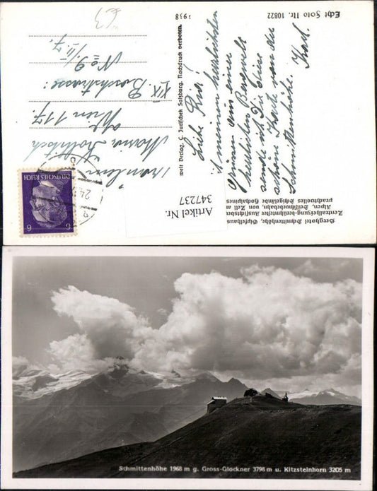 347237,Schmittenhöhe b. Zell am See Bergstation geg. Großglockner Bergkulisse