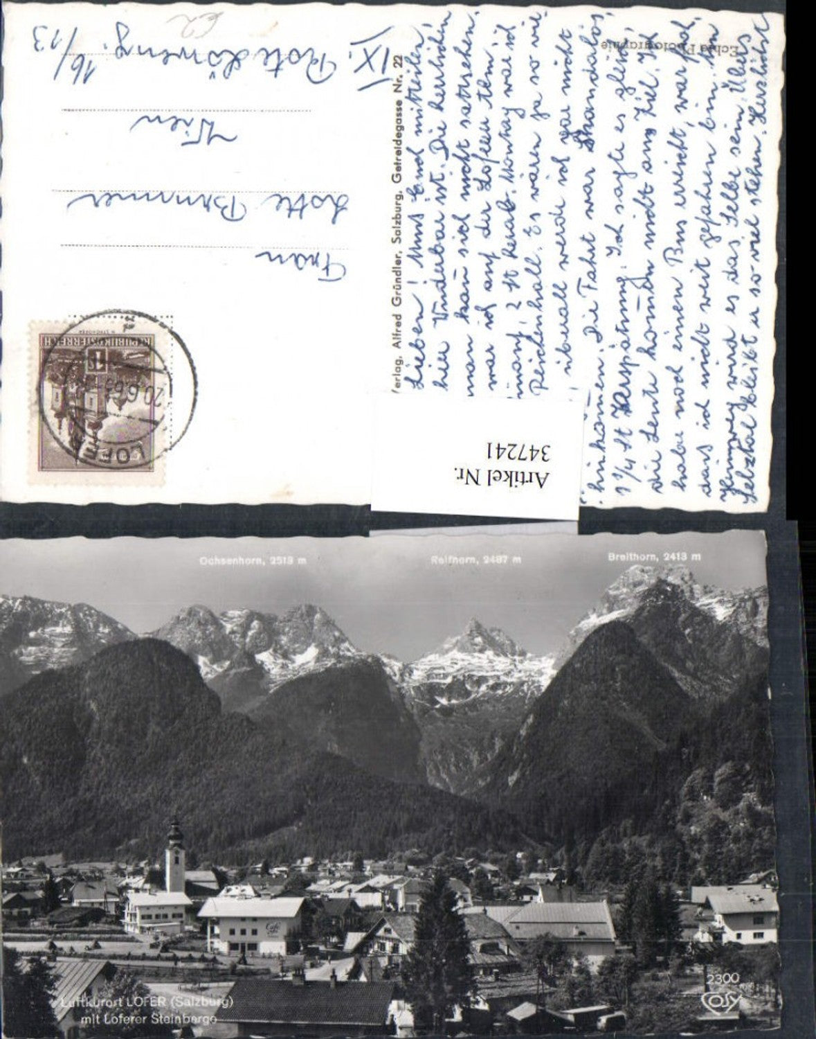 347241,Lofer Totale m. Loferer Steinberge Bergkulisse pub Cosy 2300