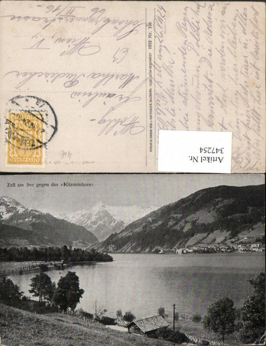 347254,Zell am See Teilansicht geg. Kitzsteinhorn Bergkulisse