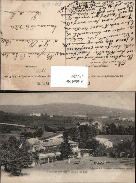 347263,Rhone-Alpes Rhone Julienas Moulin du Fief Landschaft