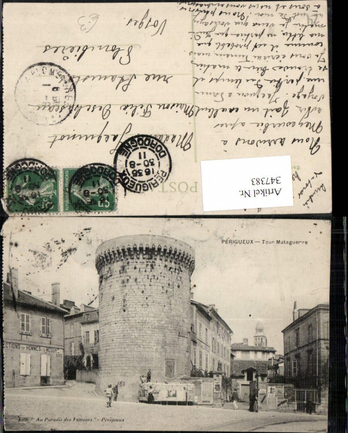 347383,Aquitanien Dordogne Perigueux Tour Mataguerre Turm