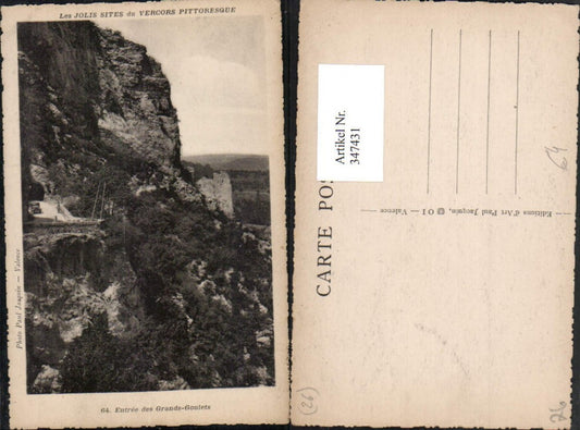 347431,Rhone-Alpes Drome Entree des Grands Goulets Felswand