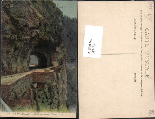 347438,Rhone-Alpes Isere Dauphine Route des Grands Goulets Tunnel