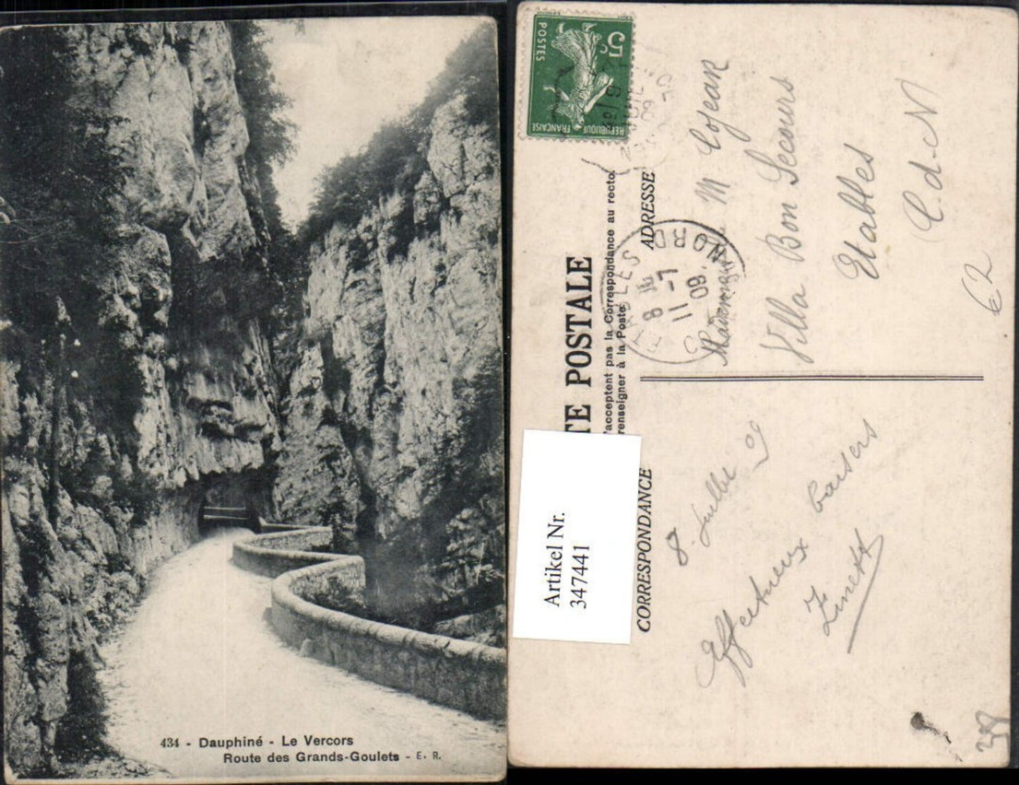 347441,Rhone-Alpes Isere Dauphine Le Vercors Route des Grands-Goulets Straße