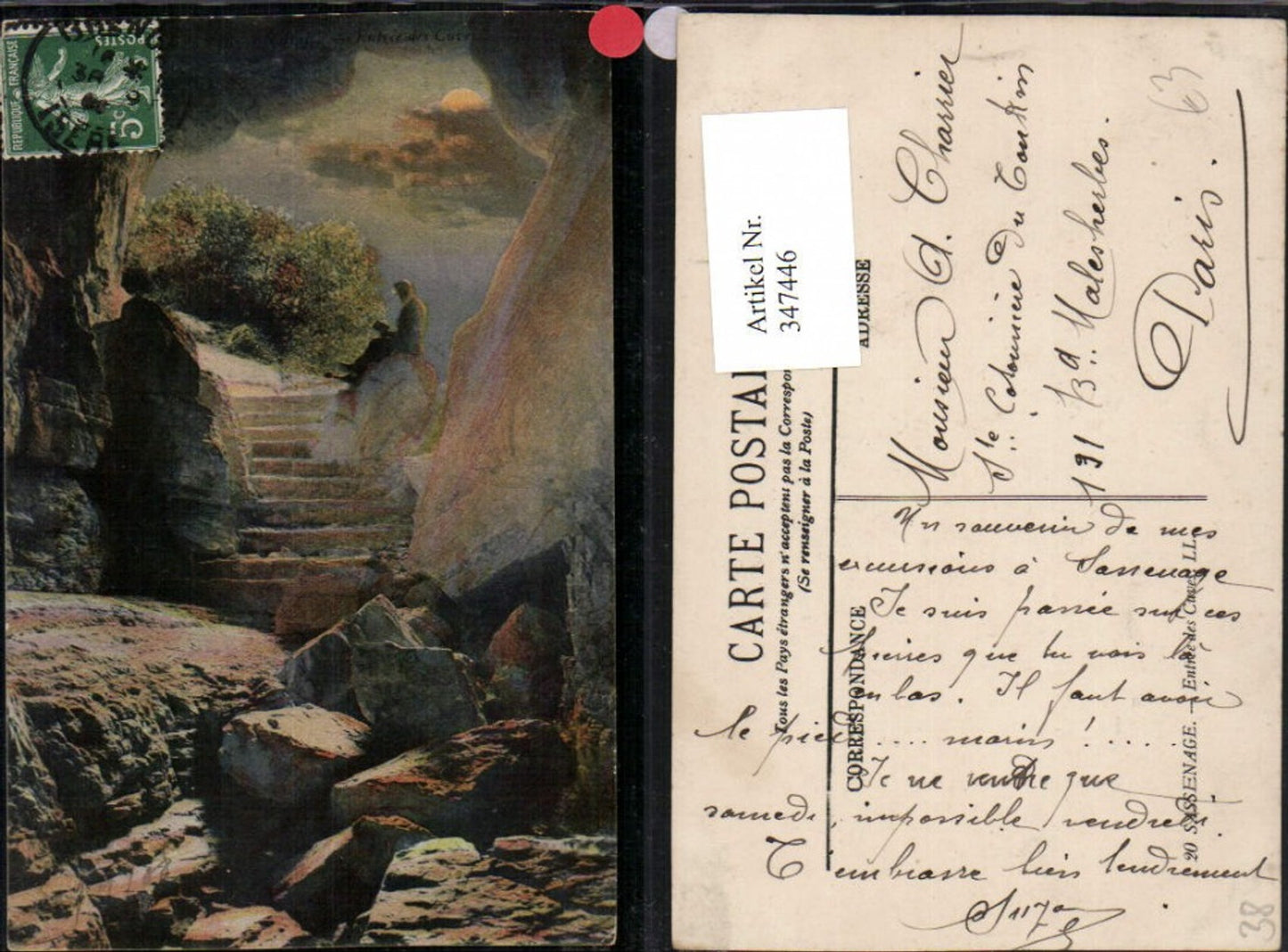 347446,Rhone-Alpes Isere Sassenage Entree des Cuves Stiegen