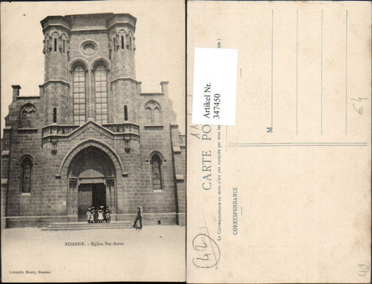 347450,Rhone-Alpes Loire Roanne Eglise Ste-Anne Kirche