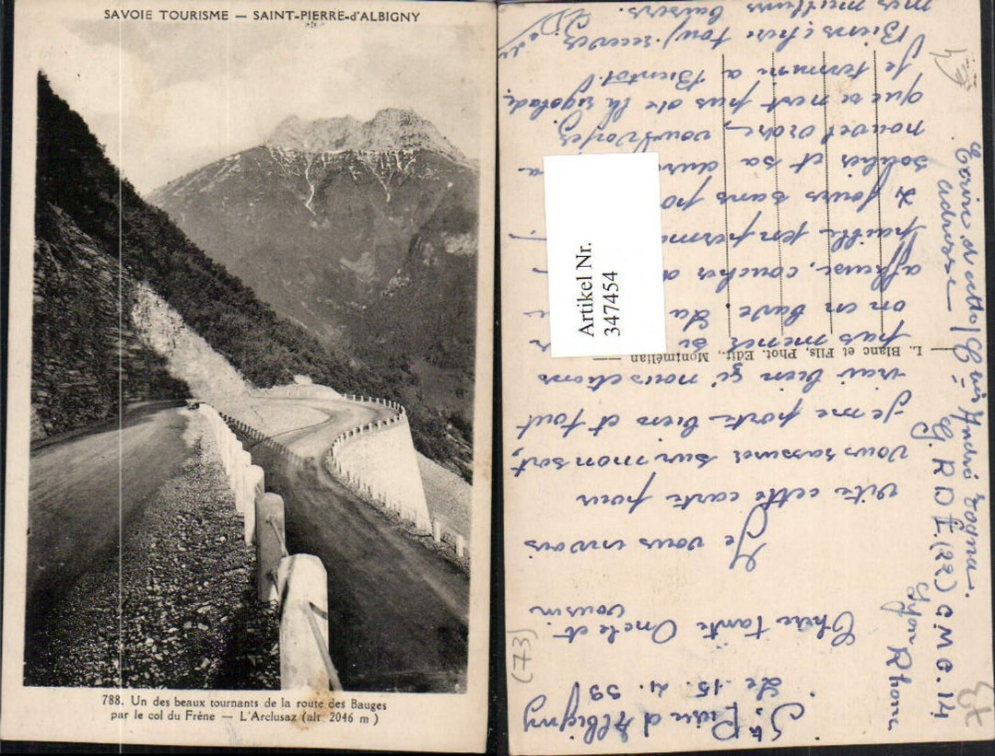 347454,Rhone-Alpes Savoie Saint-Pierre-d'Albigny Route des Bauges par le col du Frene Bergkulisse