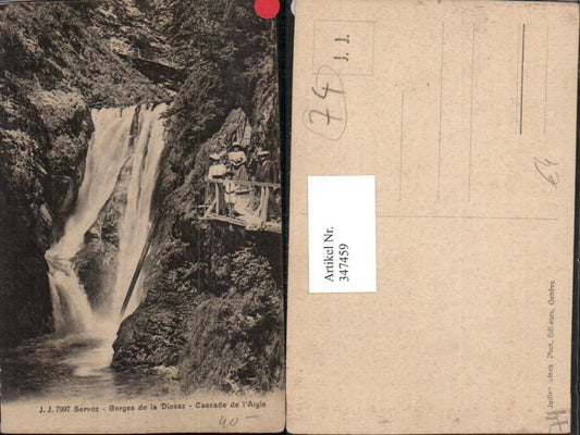 347459,Rhone-Alpes Haute-Savoie Servoz Gorges de la Diosaz Cascade de l'Aigle Wasserfall