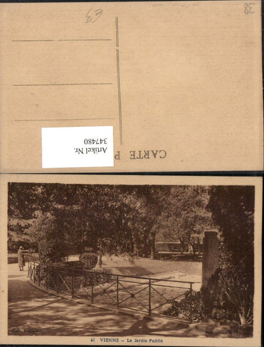 347480,Rhone-Alpes Isere Vienne Le Jardin Public Park