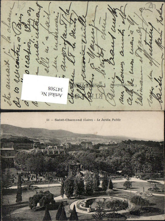 347508,Rhone-Alpes Loire Saint-Chamond Le Jardin Public Stadtpark Park