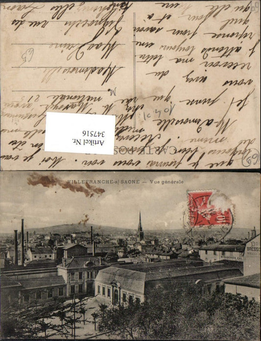 347516,Rhone-Alpes Rhone Villefranche-sur-Saone Vue generale Totale