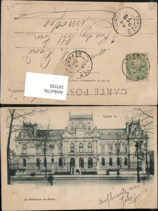 347520,Rhone-Alpes Rhone Lyon La Prefecture du Rhone Gebäude