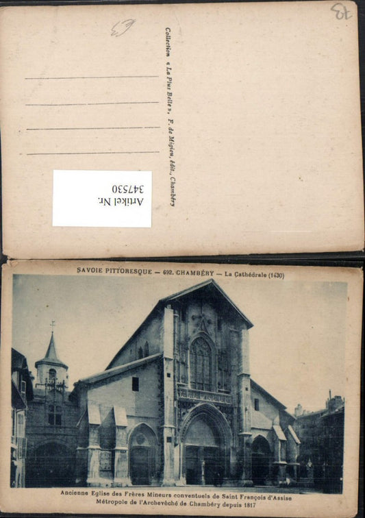 347530,Rhone-Alpes Savoie Chambery La Cathedrale Kirche