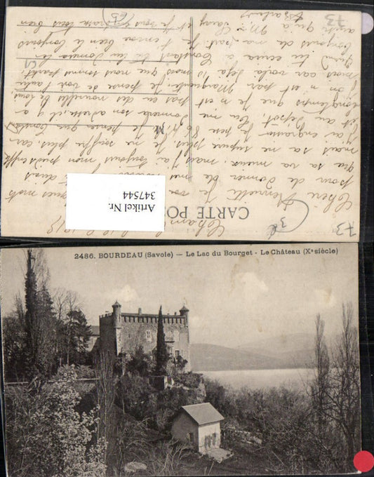 347544,Rhone-Alpes Savoie Bourdeau Le Lac du Bourget Le Chateau Schloss See