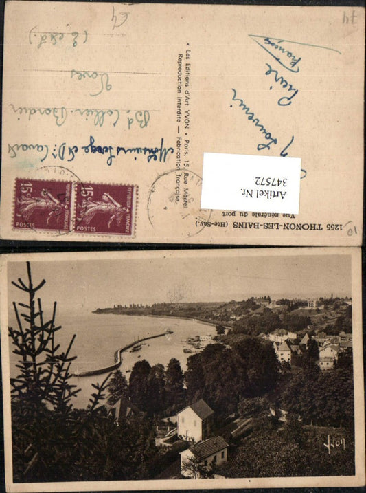 347572,Rhone-Alpes Haute-Savoie Thonon-les-Bains Vue generale du port Blick zum Hafen