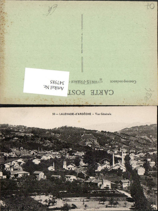 347585,Rhone-Alpes Ardeche Lalevade-d'Ardeche Vue Generale Totale