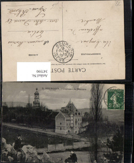 347590,Rhone-Alpes Isere Bourgoin Chateau de Roziere Schloss