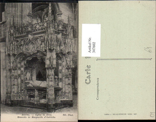 347602,Rhone-Alpes Ain Bourg Eglise Mausolee de Marguerite d'Autriche Grabmal