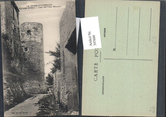 347604,Rhone-Alpes Drome Nyone Tour des Vieux Remparts Turm