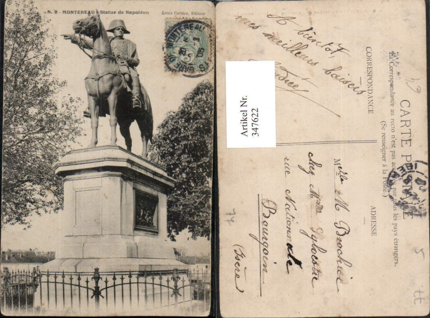347622,Ile-de-France Seine-et-Marne Montereau Statue de Napoleon Denkmal