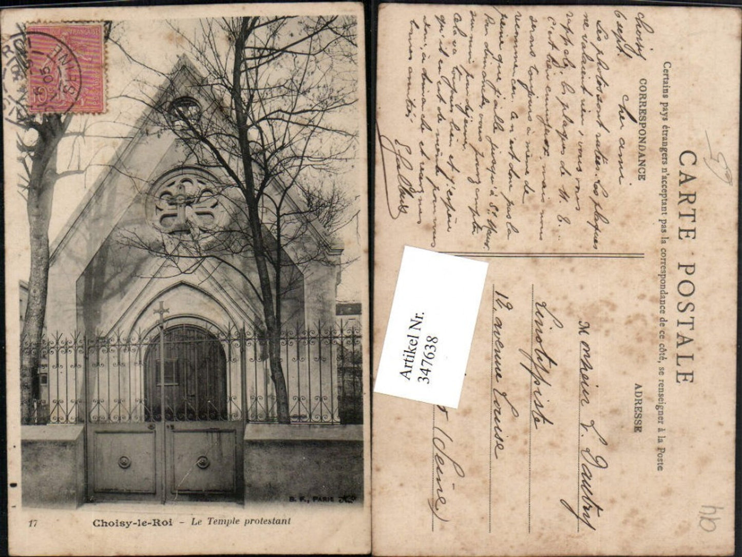 347638,Ile-de-France Val-de-Marne Choisy-le-Roi Le Temple protestant Kapelle