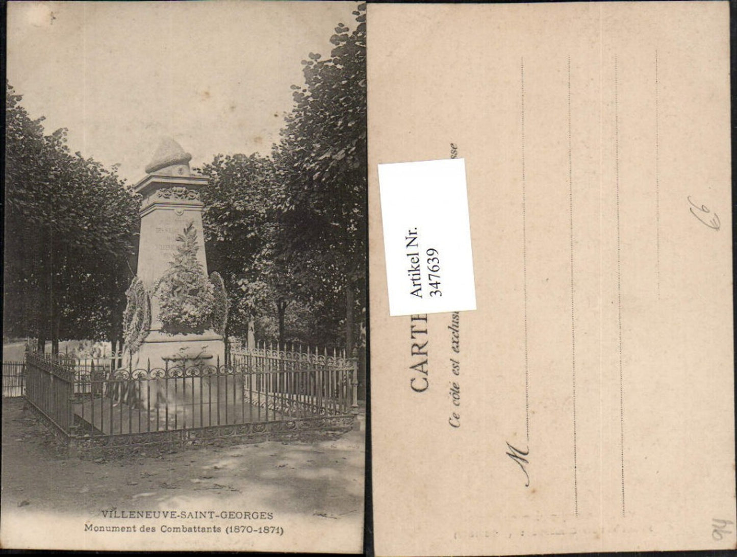 347639,Ile-de-France Val-de-Marne Villeneuve-Saint-Georges Monument des Combattants