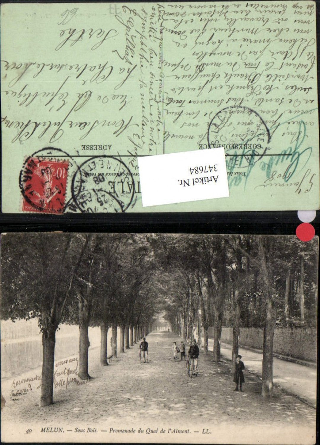 347684,Ile-de-France Seine-et-Marne Melun Sous Bois Promenade du Quai de l'Almont Allee