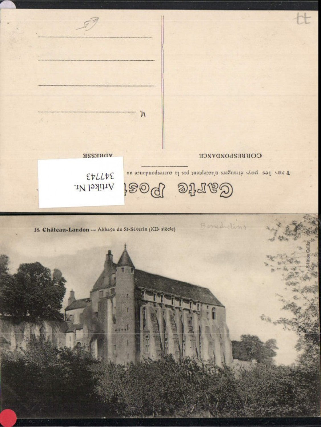 347743,Ile-de-France Seine-et-Marne Chateau-Landon Abbaye de St-Severin Abtei