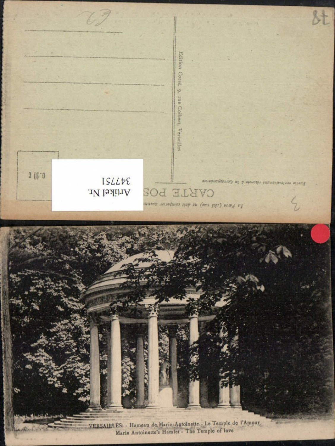 347751,Ile-de-France Yvelines Versailles Hameau de Marie-Antoinette Temple de l'Amour Tempel