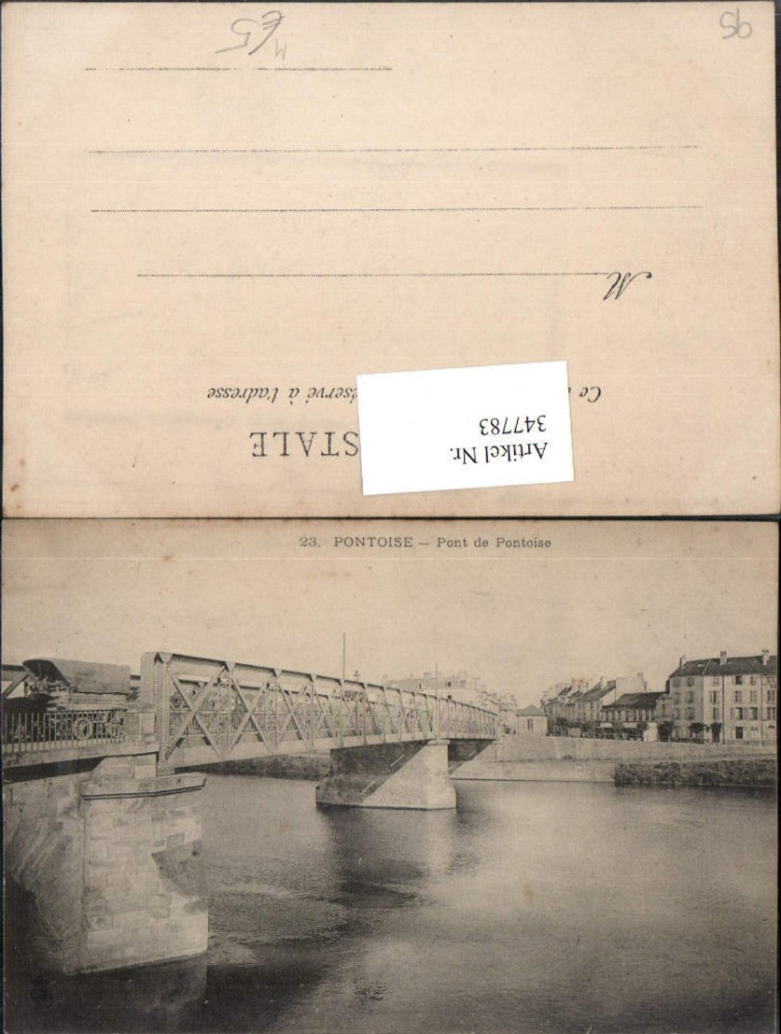 347783,Ile-de-France Val-Oise Pontoise Pont de Pontoise Brücke