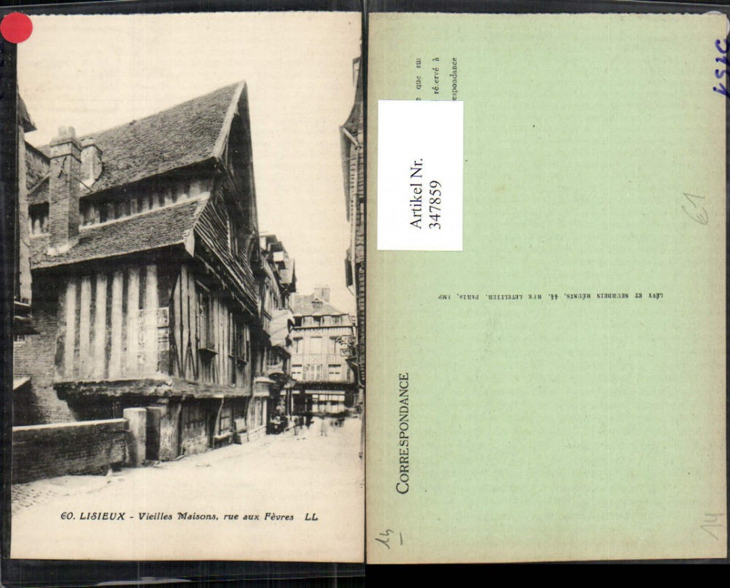 347859,Basse-Normandie Calvados Lisieux Vieilles Maisons rue aux Fevres Straßenansicht