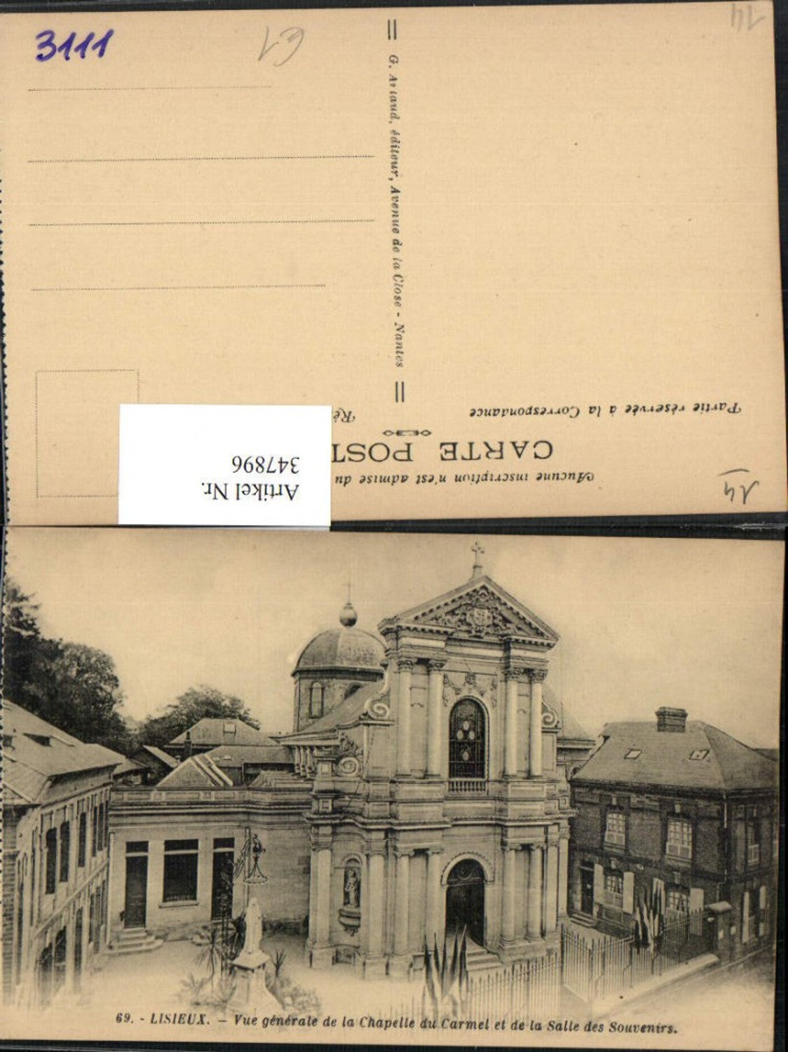 347896,Basse-Normandie Calvados Lisieux Chapelle du Carmel et de la Salle des Souvenirs Kirche