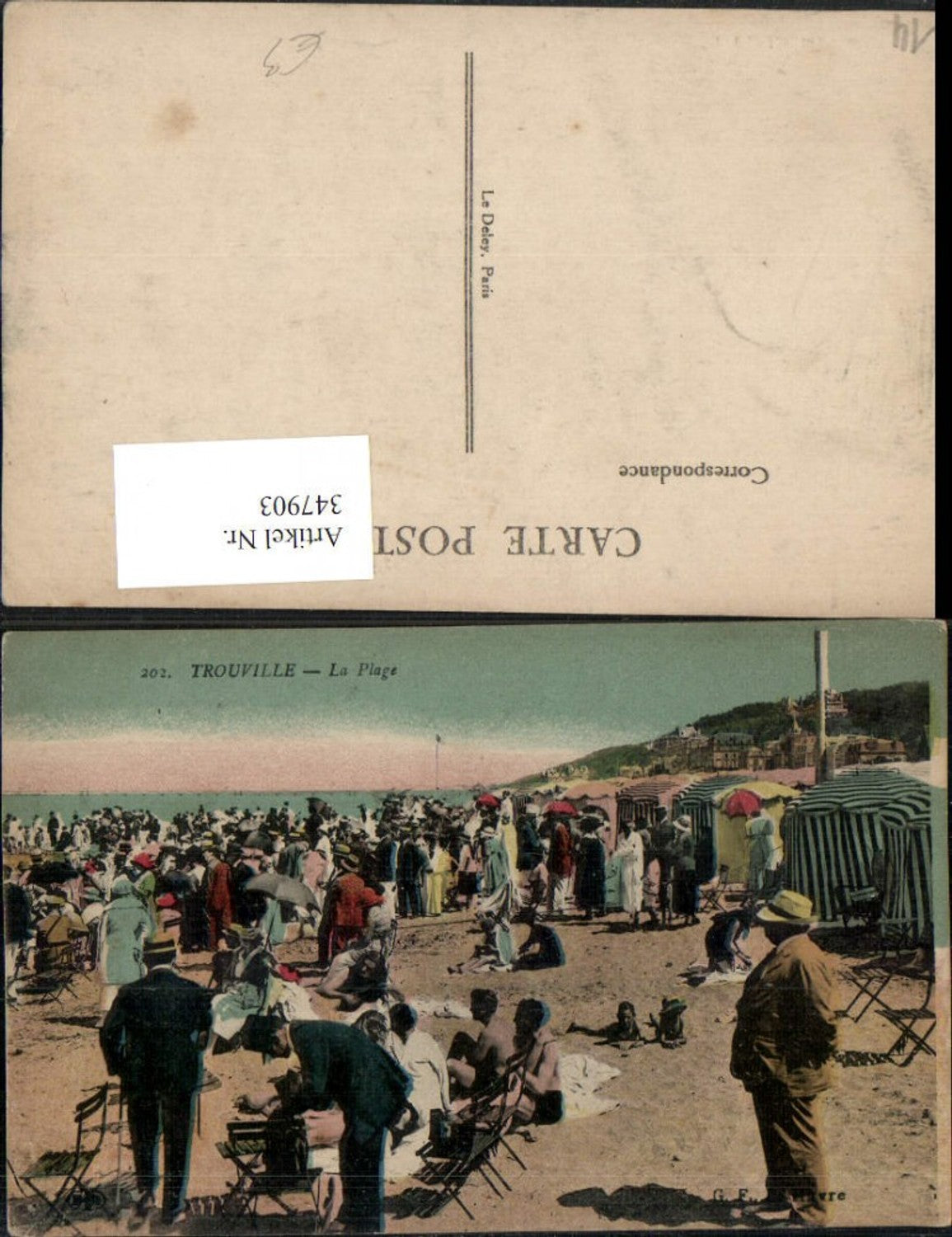 347903,Basse-Normandie Calvados Trouville La Plage Strand Strandleben