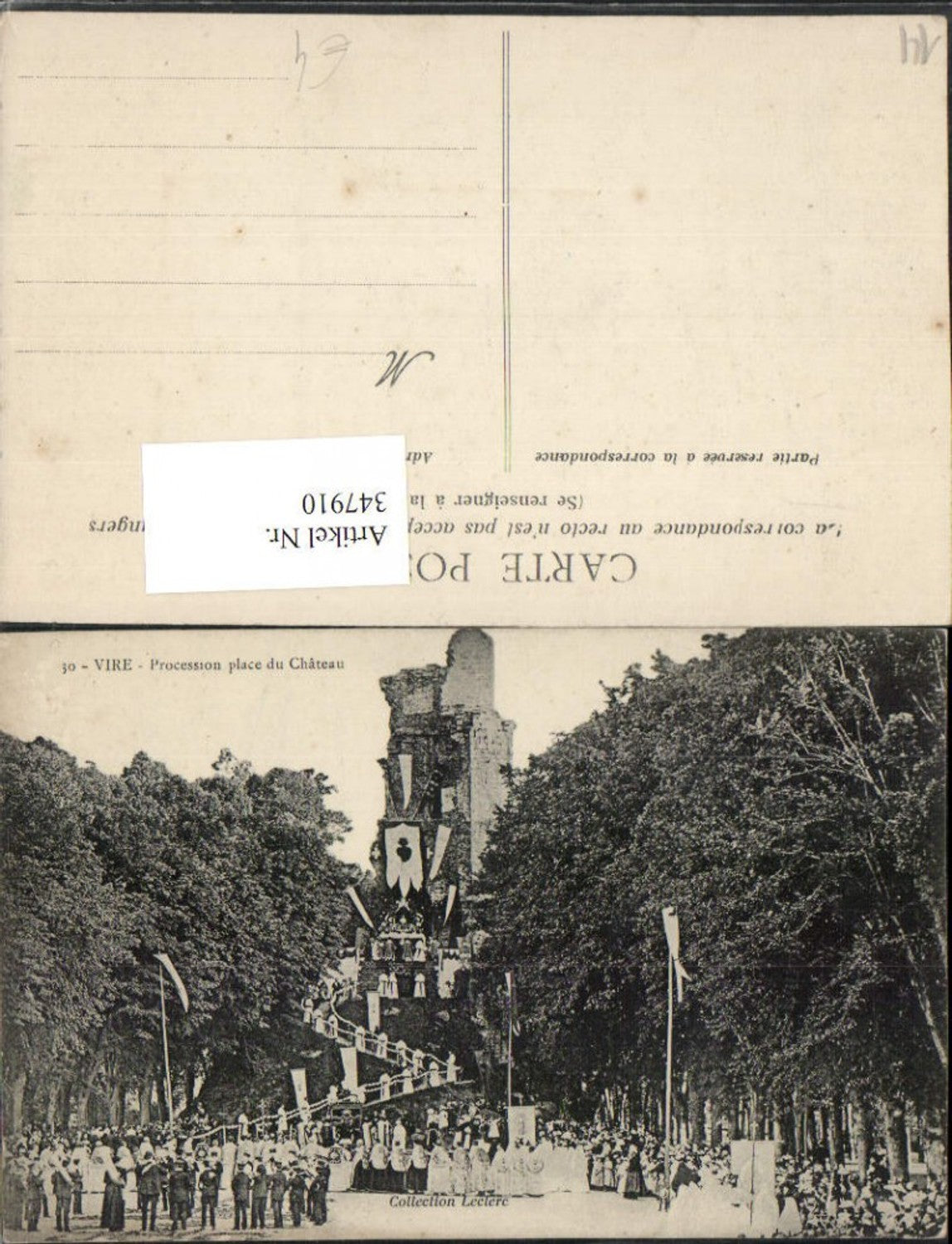 347910,Basse-Normandie Calvados Vire Procession place du Chateau Prozession