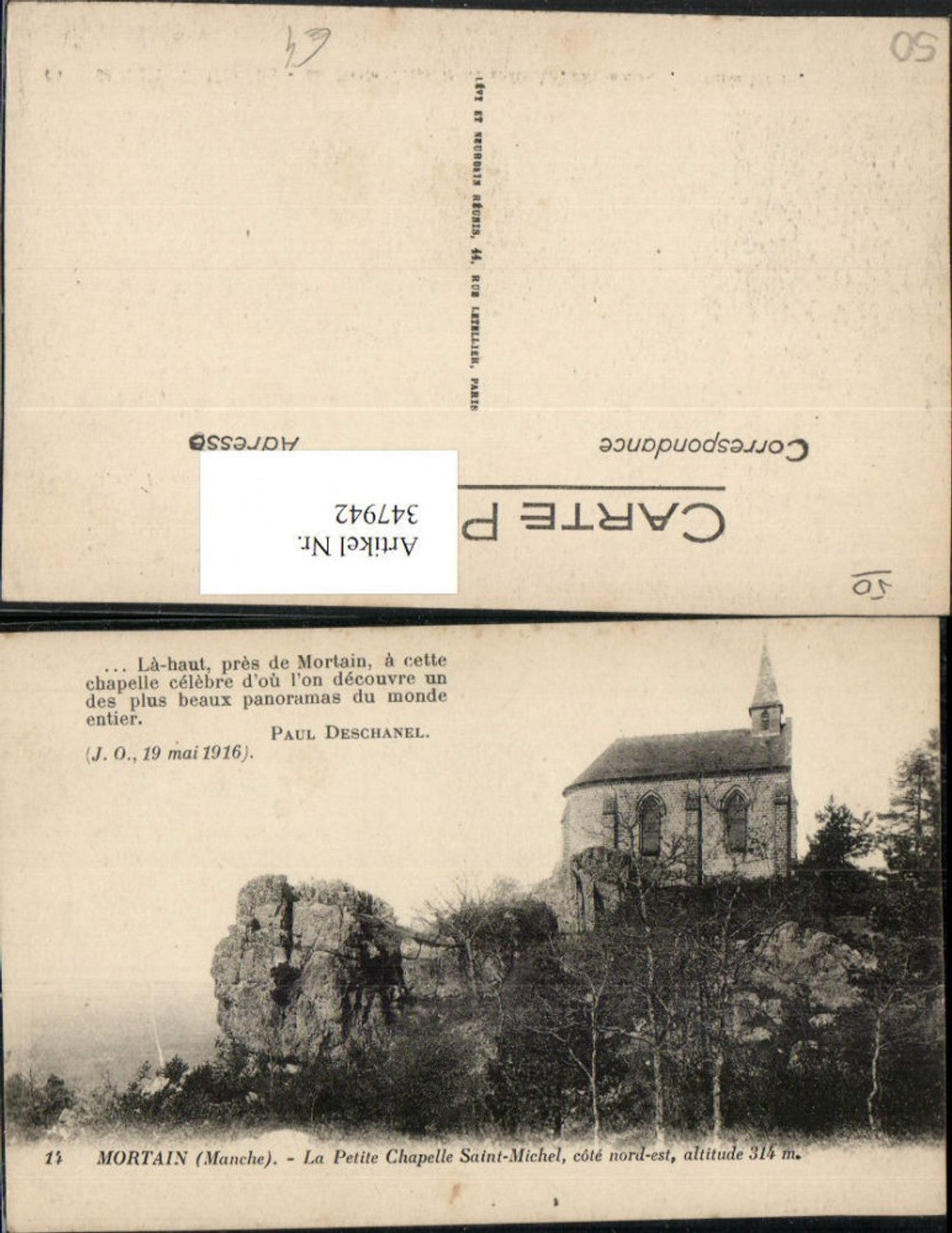 347942,Basse-Normandie Manche Mortain La Petite Chapelle Saint-Michel Kapelle