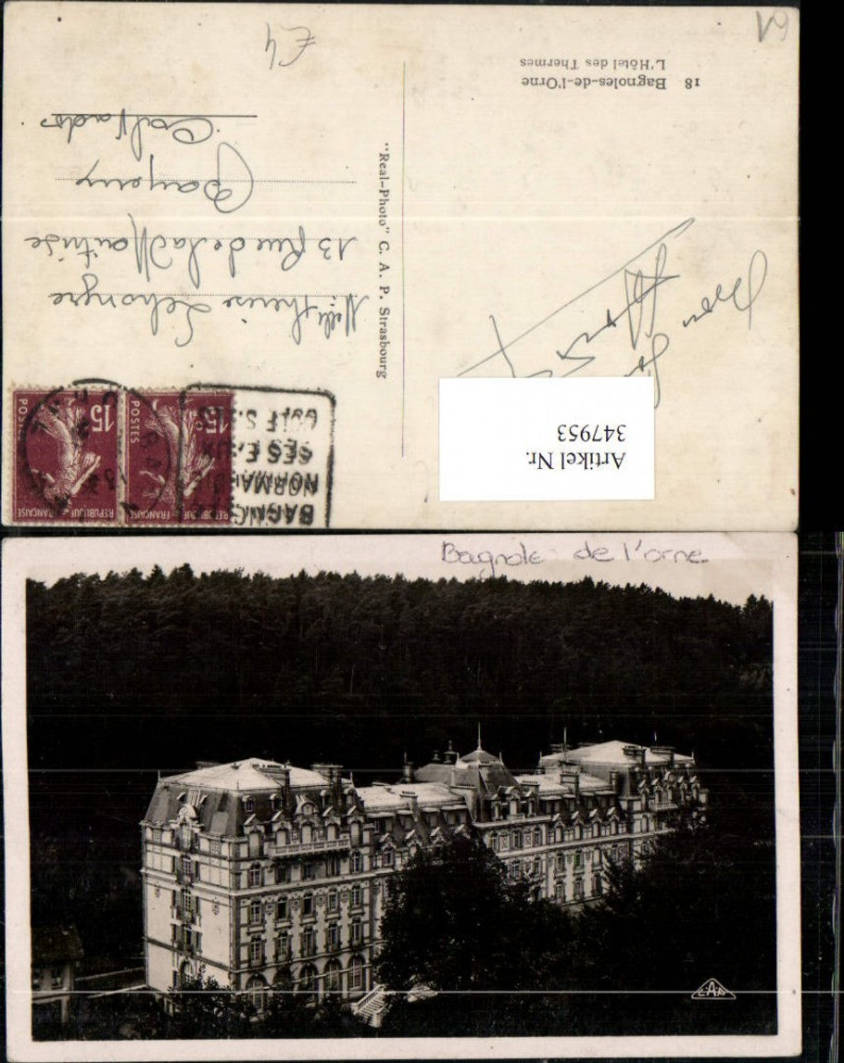 347953,Basse-Normandie Orne Bagnoles-de-l'Orne L'Hotel des Thermes Hotel