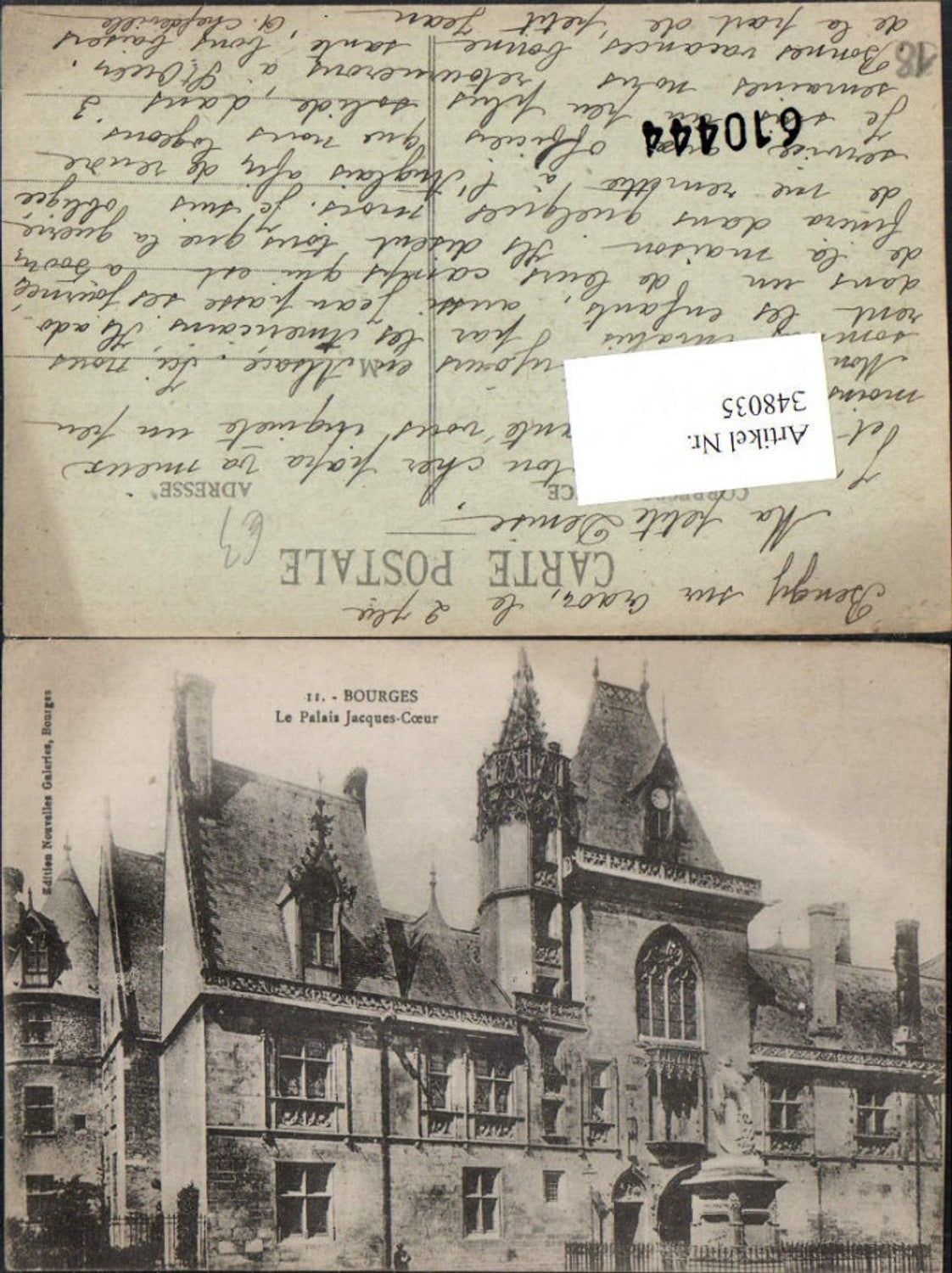 348035,Centre Cher Bourges Le Palais Jacques Coeur Schloss Denkmal