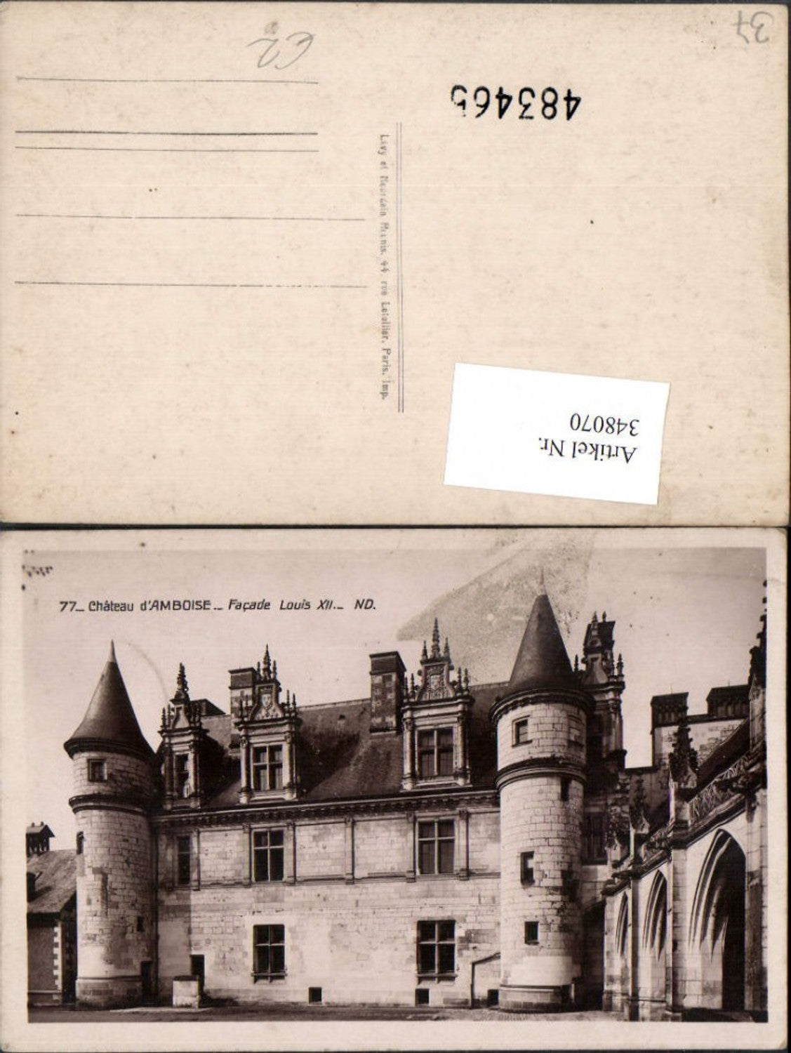 348070,Centre Indre-et-Loire Amboise Chateau Schloss