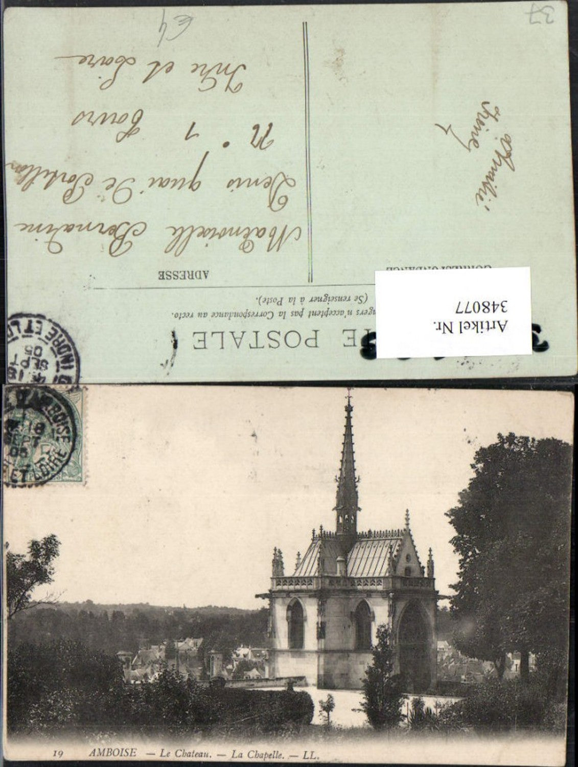 348077,Centre Indre-et-Loire Amboise Le Chateau La Chapelle Schlosskapelle