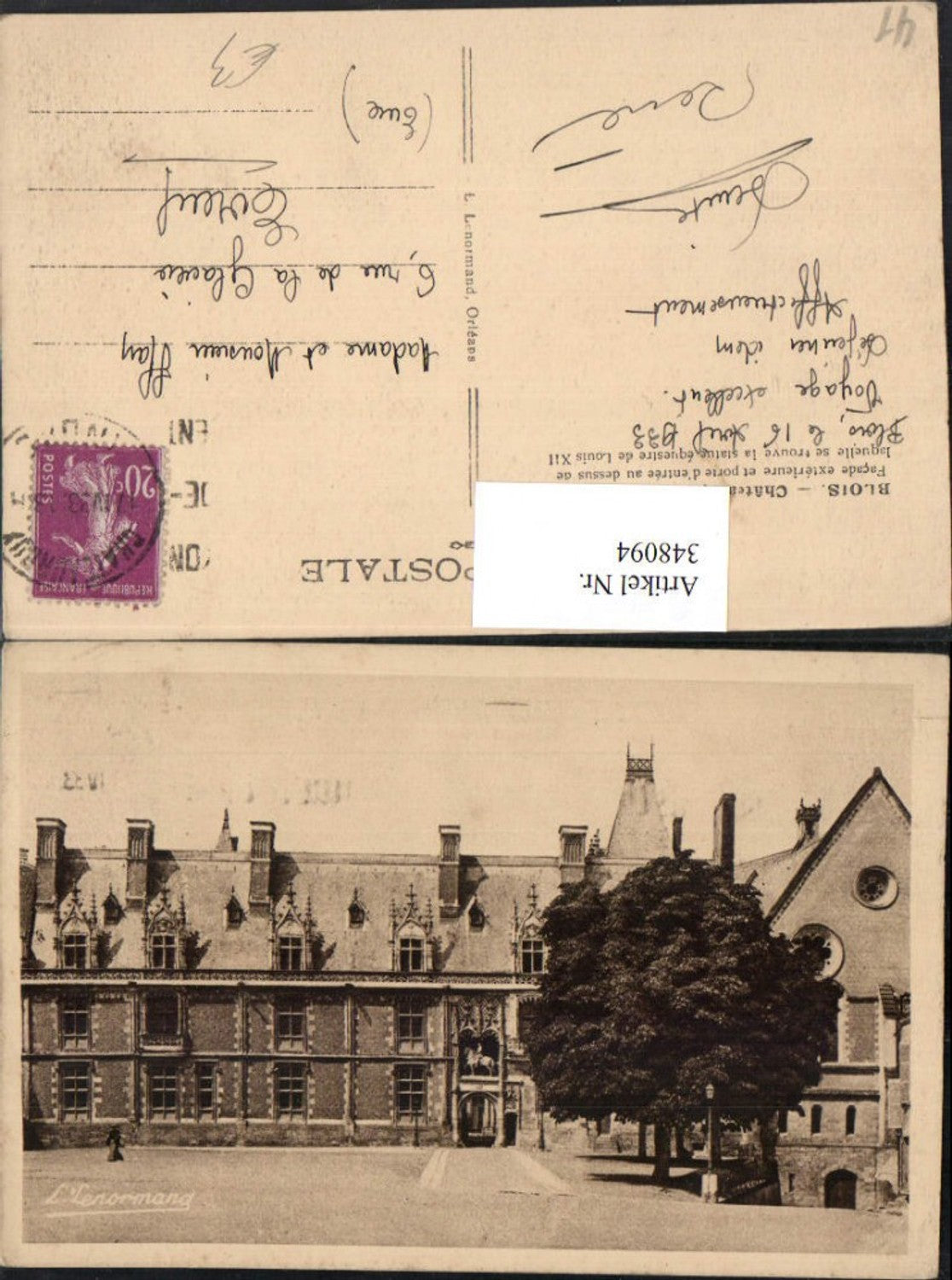 348094,Centre Loire-et-Cher Blois Chateau Schloss
